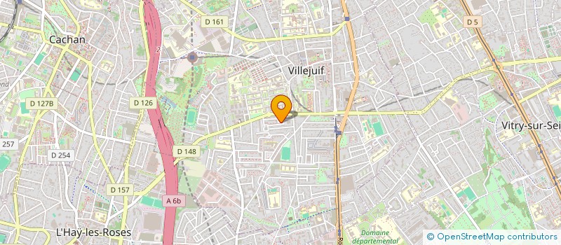 localisation de l'entreprise MADAME GINETTE PIERRE  VILLEJUIF