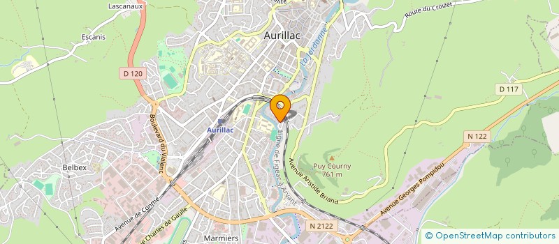 localisation de l'entreprise MADAME GINETTE PIGANIOL à AURILLAC