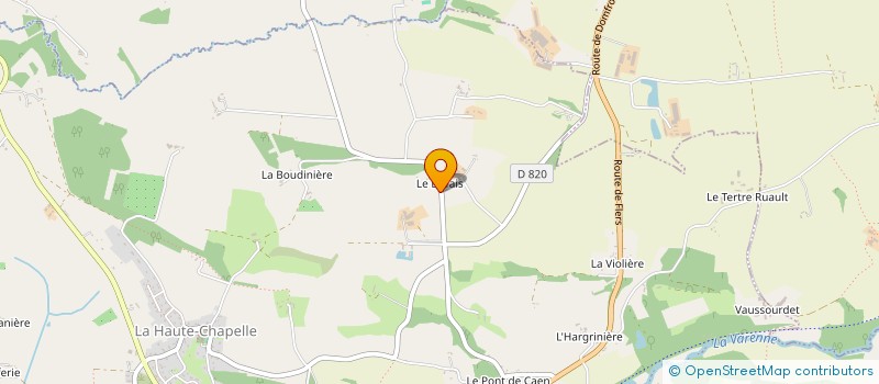 localisation de l'entreprise MADAME GINETTE PIGAULT à LONLAY L'ABBAYE