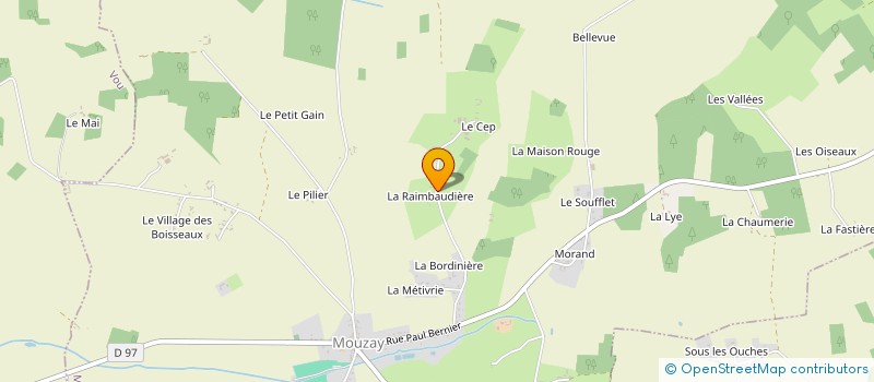 localisation de l'entreprise MADAME GINETTE PINAULT  VERNEUIL-SUR-INDRE