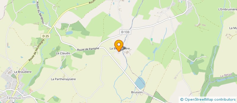 localisation de l'entreprise MADAME GINETTE POIREAU  FENIOUX