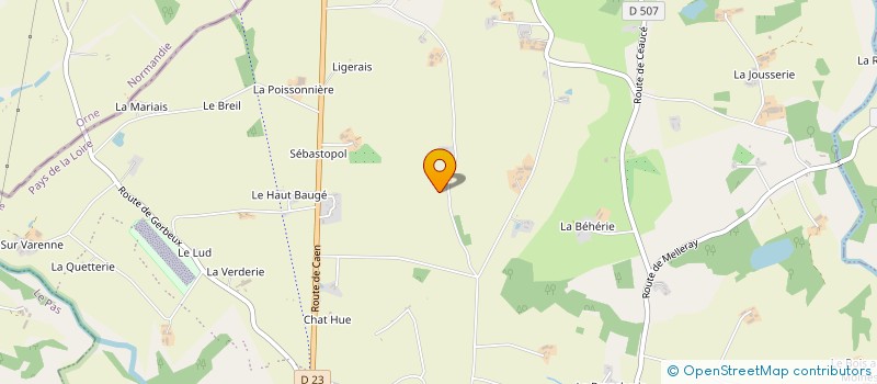 localisation de l'entreprise MADAME GINETTE POTTIER à AMBRIERES-LES-VALLEES