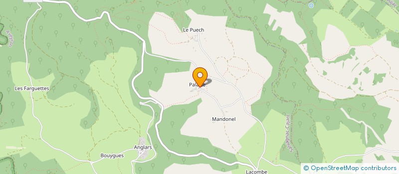 localisation de l'entreprise MADAME GINETTE PRADINES  SALVAGNAC-CAJARC