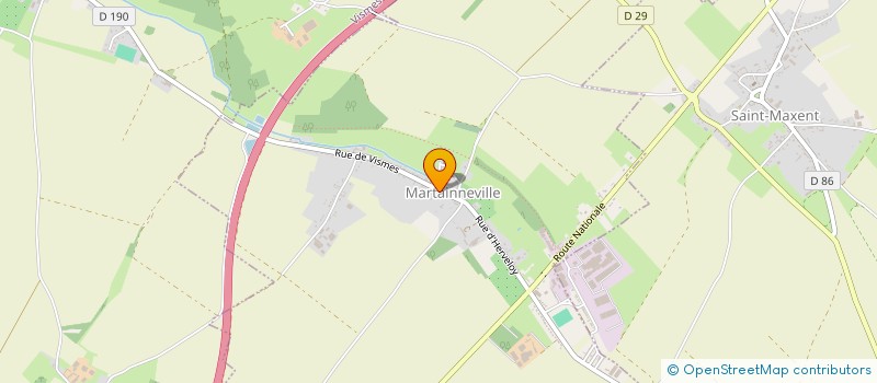 localisation de l'entreprise MADAME GINETTE QUENNEHEN  MARTAINNEVILLE