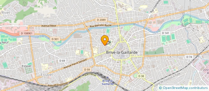 localisation de l'entreprise MADAME GINETTE RAMES  BRIVE-LA-GAILLARDE