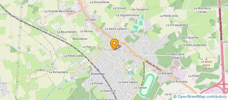 localisation de l'entreprise MADAME GINETTE RASKI  ECOMMOY