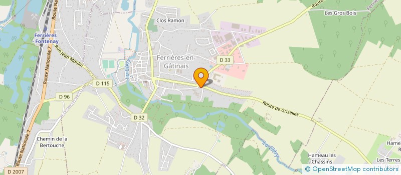 localisation de l'entreprise MADAME GINETTE REGNY à FERRIERES-EN-GATINAIS