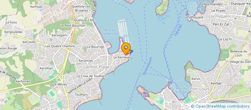 localisation de l'entreprise MADAME GINETTE REMILLY  LARMOR-PLAGE