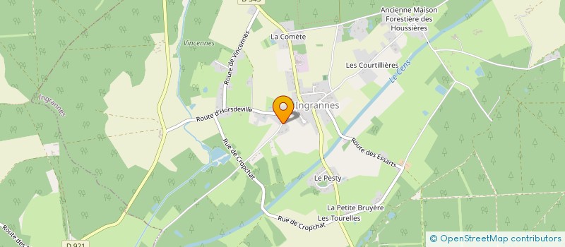 localisation de l'entreprise MADAME GINETTE RINGUEDE  INGRANNES