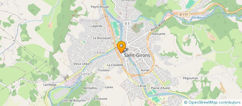 localisation de l'entreprise MADAME GINETTE RIVES à SAINT-GIRONS