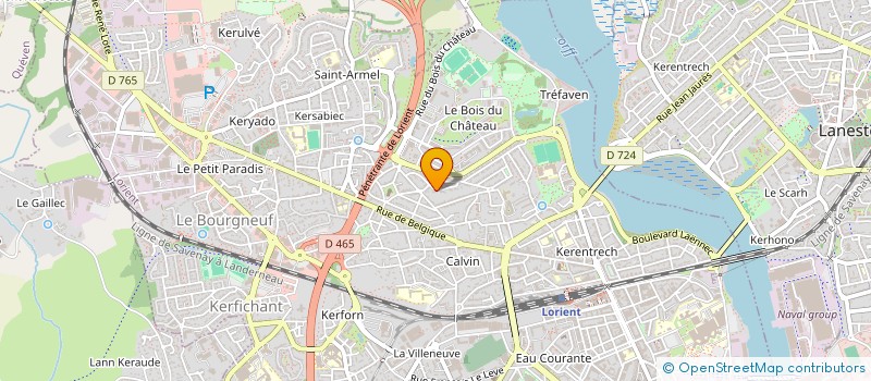 localisation de l'entreprise MADAME GINETTE ROBIN  LORIENT