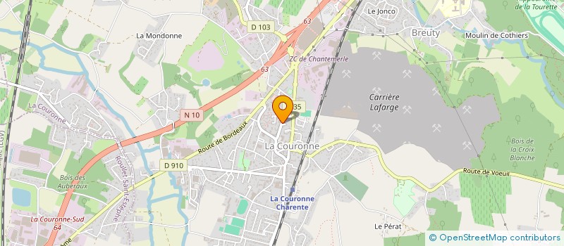 localisation de l'entreprise MADAME GINETTE RUAUD à LA COURONNE