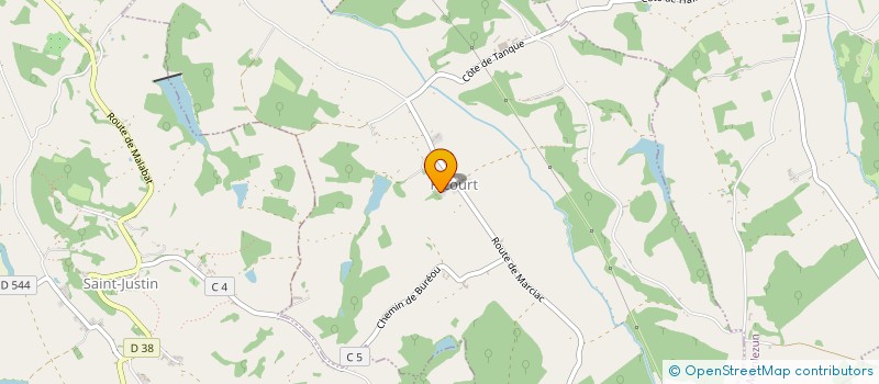 localisation de l'entreprise MADAME GINETTE SAINT-HILAIRE  MONLEZUN