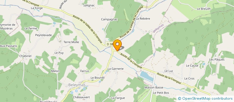 localisation de l'entreprise MADAME GINETTE SARTRAL à EYRAUD-CREMPSE-MAURENS