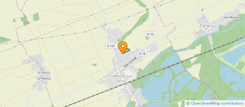 localisation de l'entreprise MADAME GINETTE SAVIGNAT  CHATENAY-SUR-SEINE