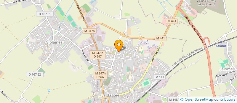 localisation de l'entreprise MADAME GINETTE SAWICKI  LA BASSEE