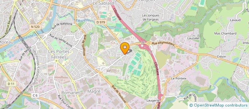 localisation de l'entreprise MADAME GINETTE SERRE à LIMOGES