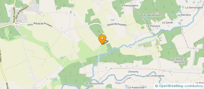 localisation de l'entreprise MADAME GINETTE SOUEDET  BILLY