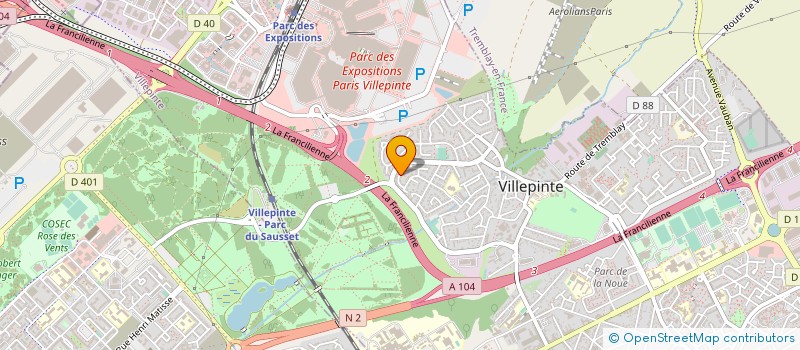 localisation de l'entreprise MADAME GINETTE STRINGARA à VILLEPINTE