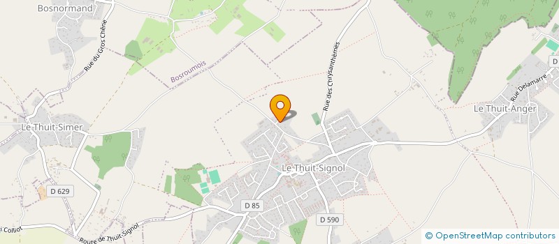 localisation de l'entreprise MADAME GINETTE TALBOT  LE THUIT DE L'OISON