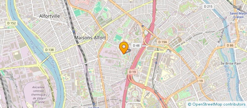 localisation de l'entreprise MADAME GINETTE TAUPAIN  MAISONS-ALFORT