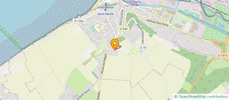 localisation de l'entreprise MADAME GINETTE TETELIN  LE TREPORT