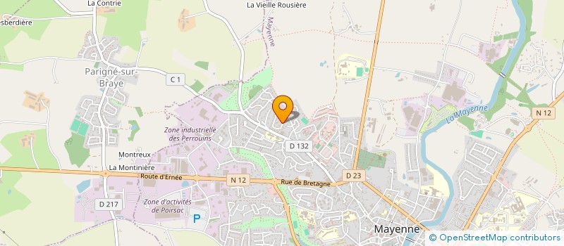 localisation de l'entreprise MADAME GINETTE THEBAULT à MAYENNE