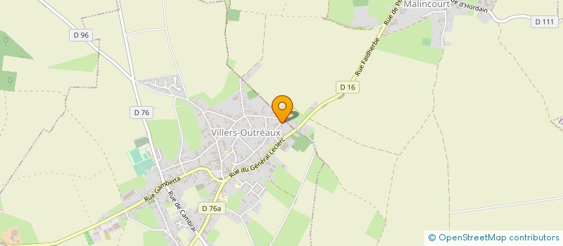 localisation de l'entreprise MADAME GINETTE THERY  VILLERS-OUTREAUX