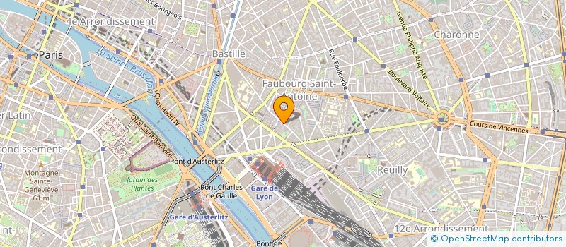 localisation de l'entreprise MADAME GINETTE THEVENET à PARIS
