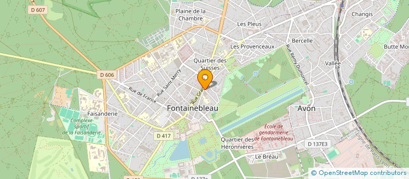 localisation de l'entreprise MADAME GINETTE THIEUX à FONTAINEBLEAU