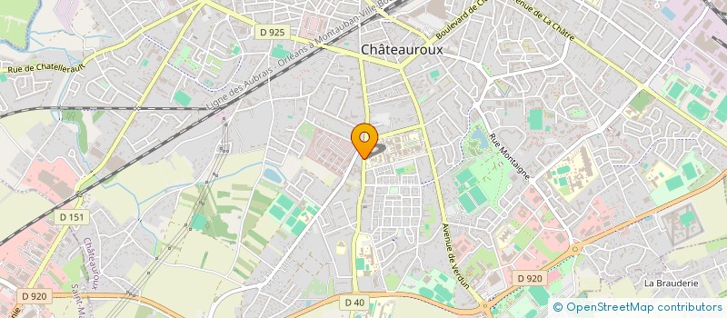 localisation de l'entreprise MADAME GINETTE THORNTON à CHATEAUROUX