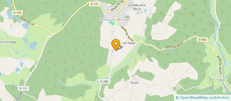 localisation de l'entreprise MADAME GINETTE TOR à MOUX EN MORVAN
