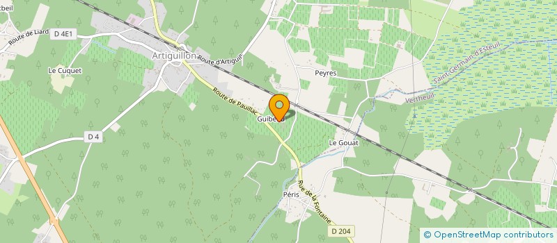 localisation de l'entreprise MADAME GINETTE TOUGNE  SAINT-GERMAIN-D'ESTEUIL