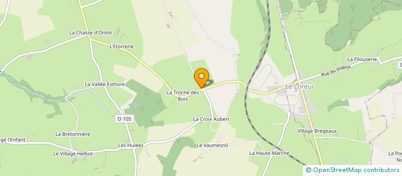 localisation de l'entreprise MADAME GINETTE TROCHERIS  LE MESNIL-AUBERT