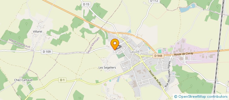localisation de l'entreprise MADAME GINETTE VALLET à SAUZE-VAUSSAIS