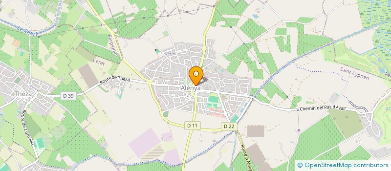 localisation de l'entreprise MADAME GINETTE VALLS  ALENYA