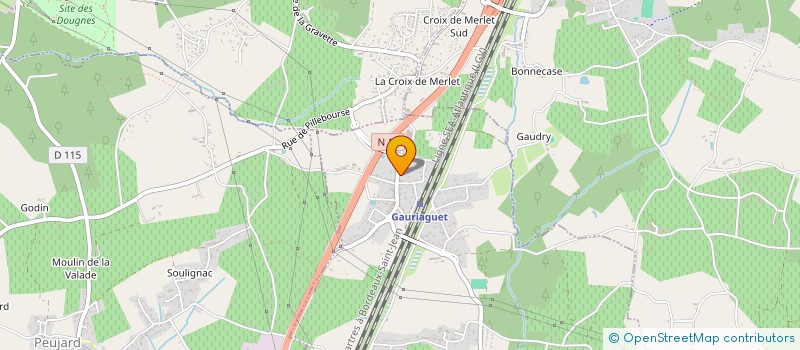 localisation de l'entreprise MADAME GINETTE VERDOIS  GAURIAGUET