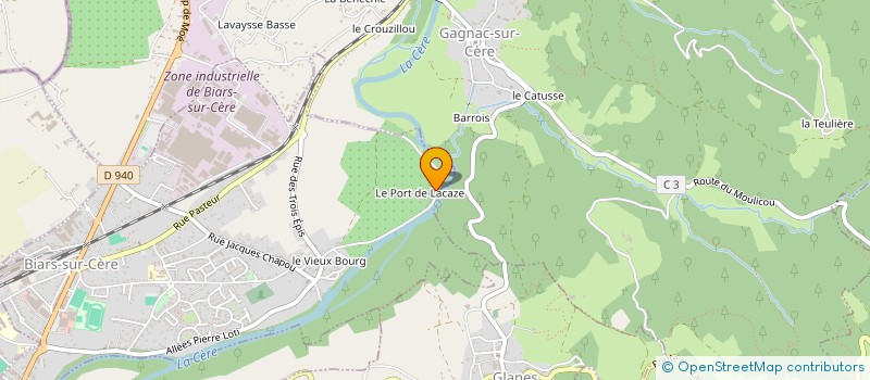 localisation de l'entreprise MADAME GINETTE VERT  GAGNAC SUR CERE