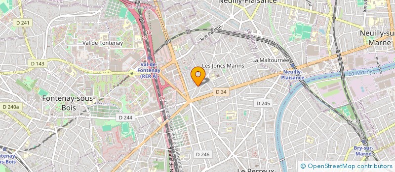 localisation de l'entreprise MADAME GINETTE VIEILLE à LE PERREUX-SUR-MARNE