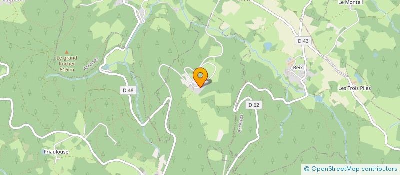 localisation de l'entreprise MADAME GINETTE VIELLERIBIERE  SAINT-GOUSSAUD