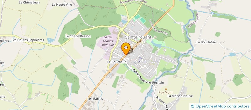 localisation de l'entreprise MADAME GINETTE VILLENEUVE  SAINT-PROUANT