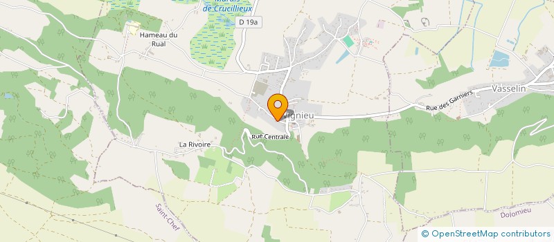 localisation de l'entreprise MADAME GINETTE YVRARD à VIGNIEU