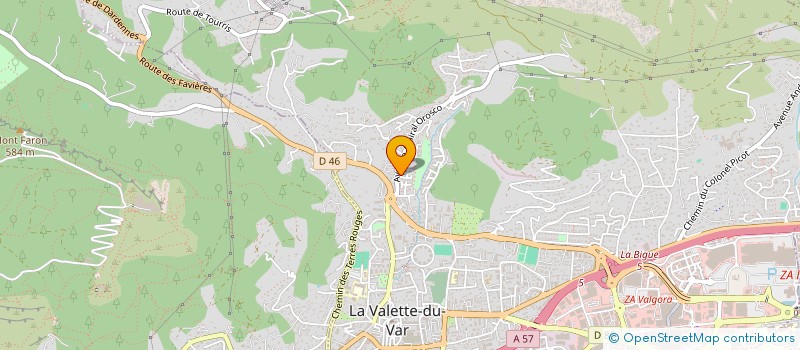 localisation de l'entreprise MADAME GINGER CHAMARD à LA VALETTE-DU-VAR