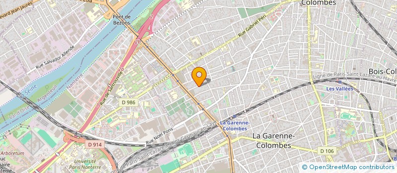 localisation de l'entreprise MADAME GIORGIA ZAVA  COLOMBES