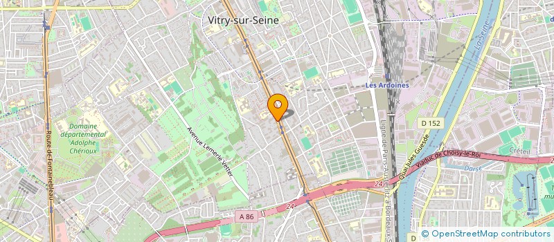 localisation de l'entreprise MADAME GIOVANA RIZZI BARCELO  VITRY-SUR-SEINE