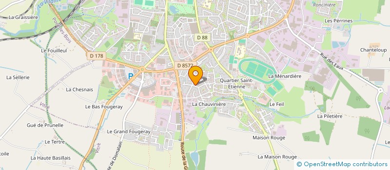 localisation de l'entreprise MADAME GIOVANIE GOUREAU  VITRE