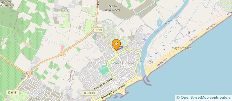 localisation de l'entreprise MADAME GIOVANNA BERTUCCI  VALRAS-PLAGE