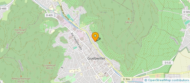 localisation de l'entreprise MADAME GIOVANNA BOLIS  GUEBWILLER