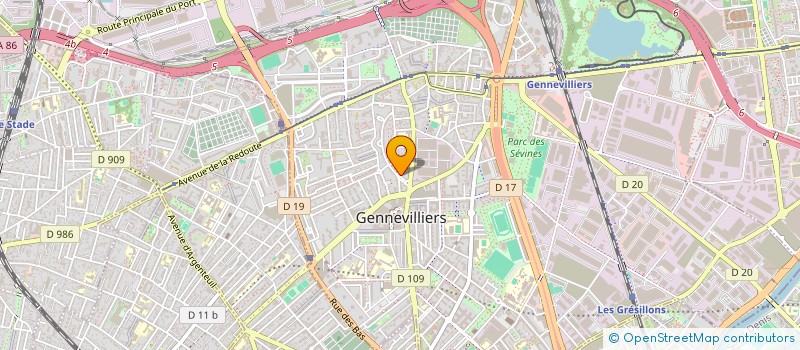 localisation de l'entreprise MADAME GIOVANNA CHITTO à GENNEVILLIERS