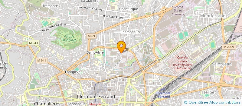 localisation de l'entreprise MADAME GIPSY GOURGUES  CLERMONT-FERRAND